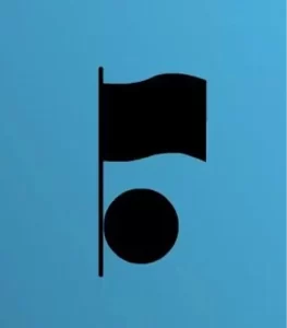 Ball-over-or-under-square-flag
